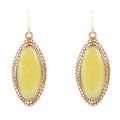 Palios Green Jade Drop Earrings