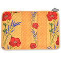 Poppies Yellow Cotton Quilted Placemats by Tissus Toselli
