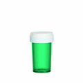 1-Clic Clear Vu Green Plastic Vials 16 Dram 170 Ct