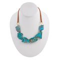 Six Score Jasper and Leather Necklace