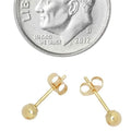Ohrstecker aus massivem 14K Gold - Verschiedene Größen