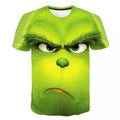 Der Grinch 3D T-Shirt Herren Rundhals Kurzarm