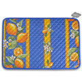 Lemons Blue Cotton Quilted Placemats by Tissus Toselli