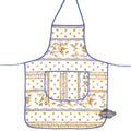 Moustiers Blue & Cream Kitchen Apron by Tissus Toselli
