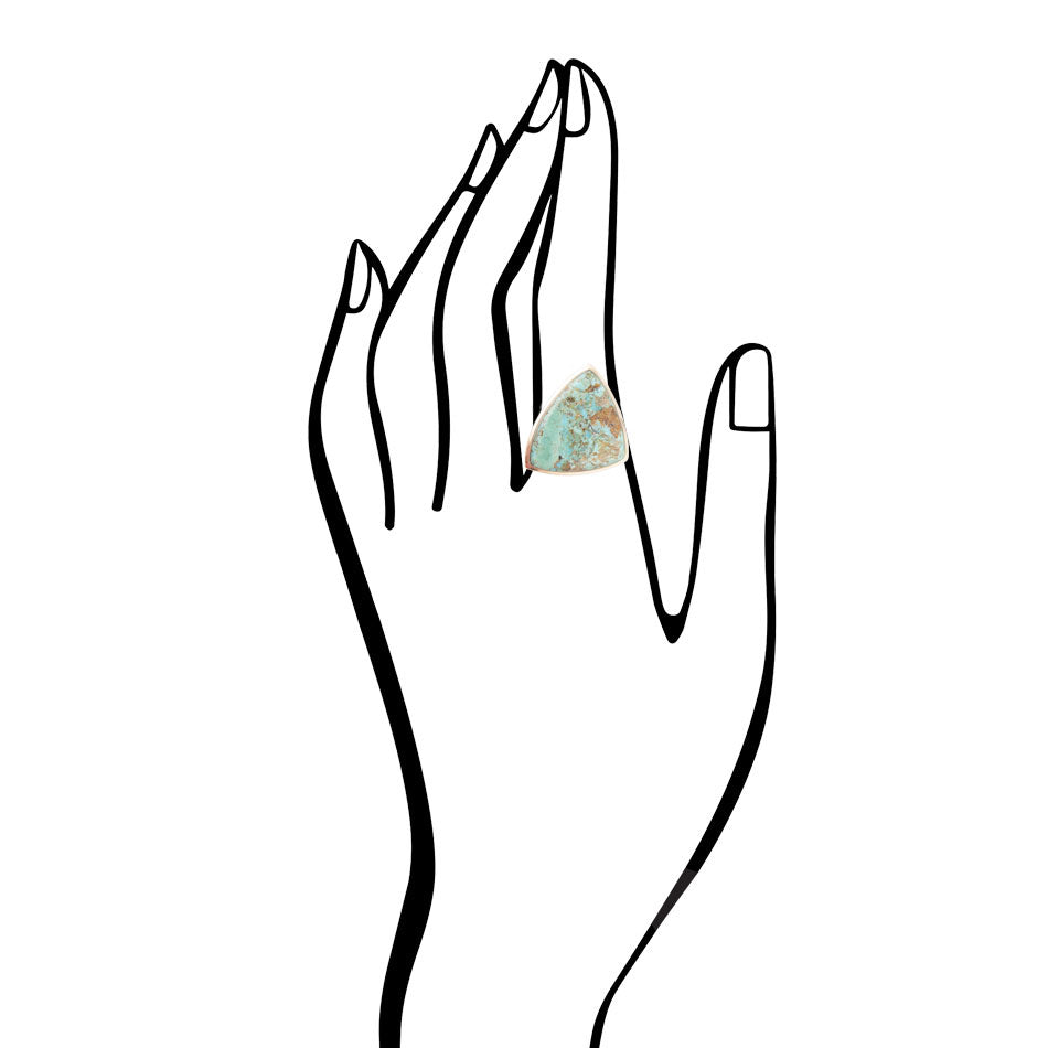 Turquoise Triangle Ring