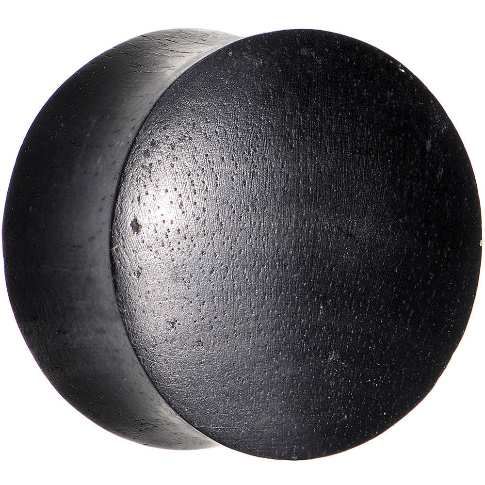 5/8 Organic Solid Black Areng Wood Saddle Plug Set